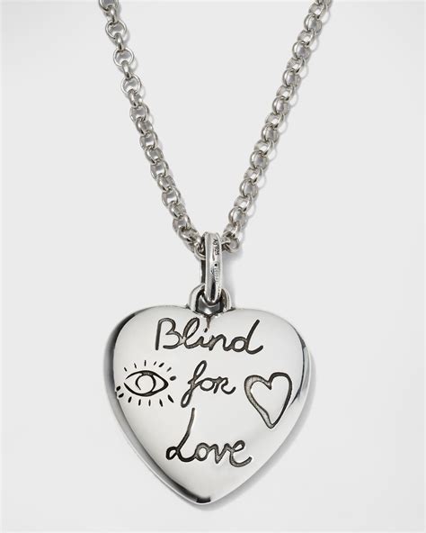 blind for love gucci necklace.